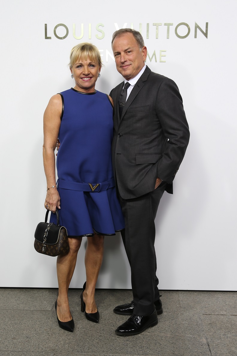 CEO of Louis Vuitton Michael Burke, his wife Brigitte Burke and