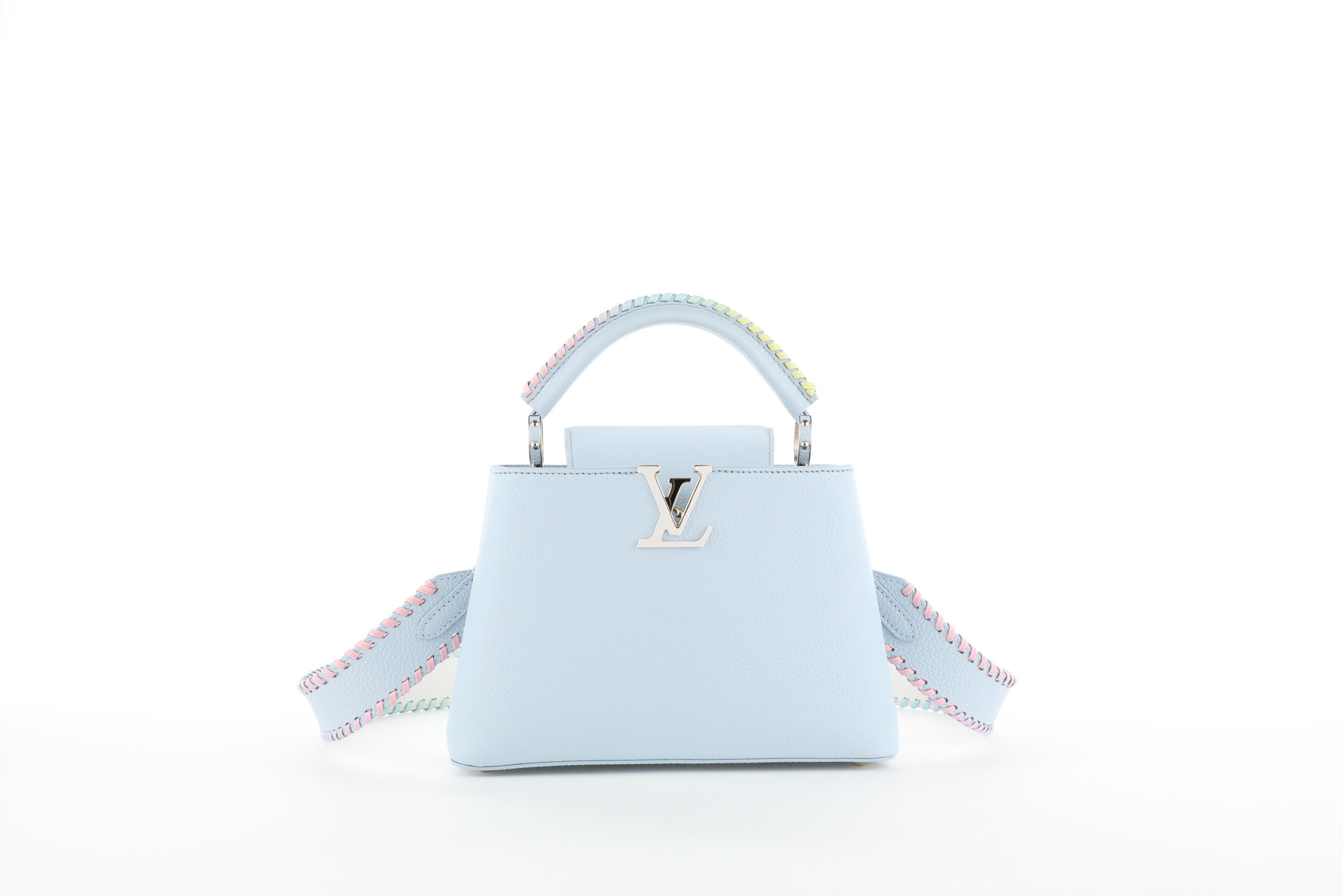 Louis Vuitton, Bags, Louis Vuitton Baby Blue Capucines Baby Blue Bag