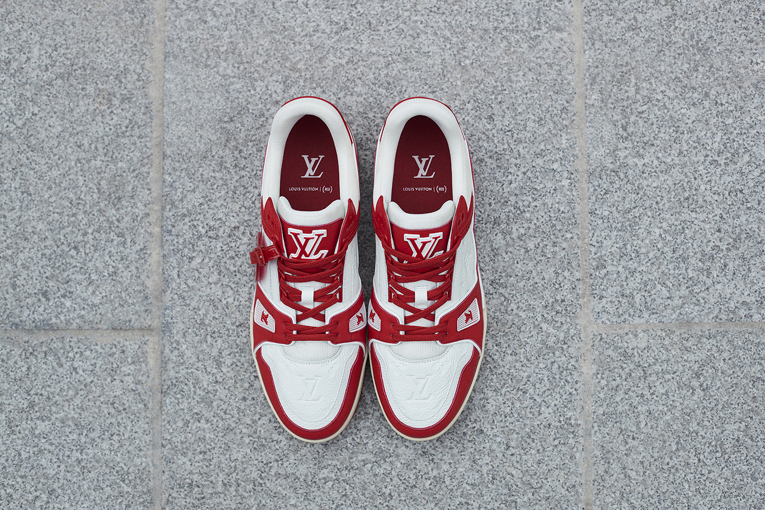 louis vuitton trainers red｜TikTok Search
